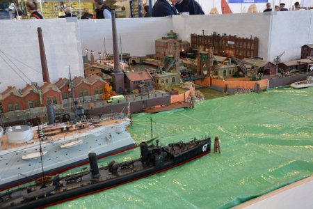 Hafendiorama, Schiffsmodellbau