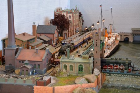 Hafendiorama, Schiffsmodellbau