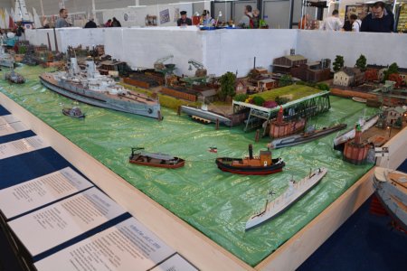 Hafendiorama, Schiffsmodellbau