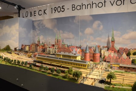 Lbeck 1905 - Bahnhof vor dem Holstentor, Z