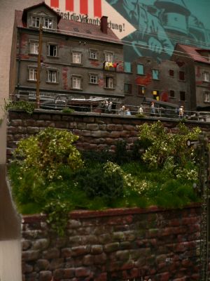 Diorama - H�userzeile mit Ruinen