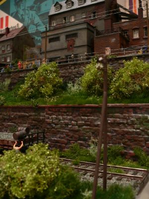 Diorama - H�userzeile mit Ruinen