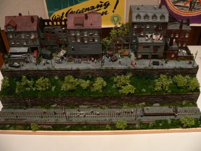 Diorama - H�userzeile mit Ruinen