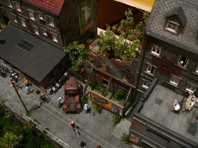 Diorama - H�userzeile mit Ruinen