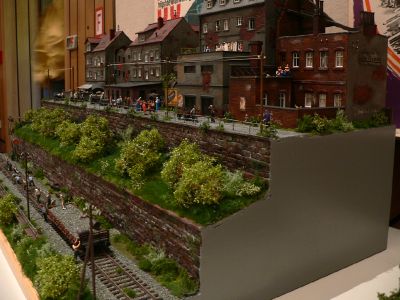 Diorama - H�userzeile mit Ruinen