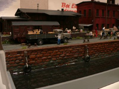 Diorama - Gterumschlag am Hafen