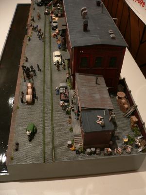 Diorama - G�terumschlag am Hafen