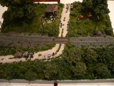 Diorama - Feldweg�bergang