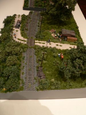 Diorama - Feldweg�bergang